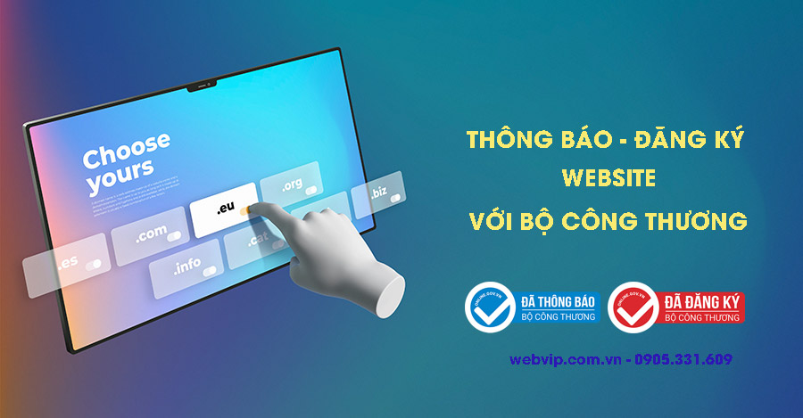 Dịch Vụ Đăng ký website Bộ Công Thương tại WEBVIP