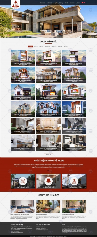 Giao diện website trước khi làm lại