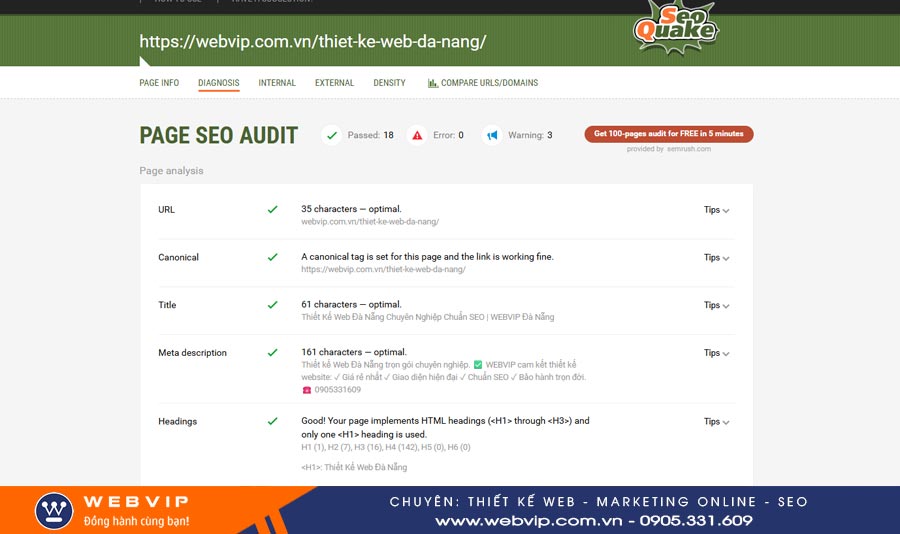 Bài 2: Hướng Dẫn Tự Kiểm Tra Website Chuẩn SEO On-page (Checklist A-Z) Chi Tiết Nhất 2025 11 Tiện ích SEOQuake hiển thị thông tin On-page của một trang web
