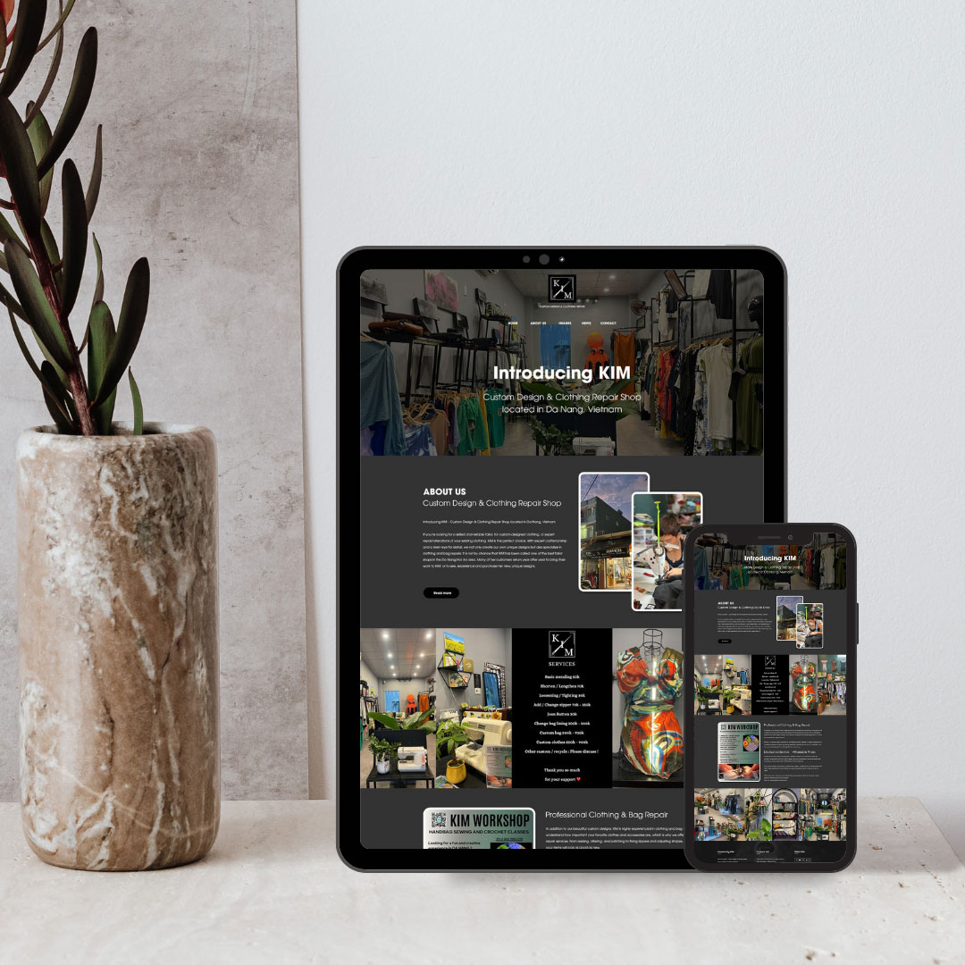 Dự án website thời trang KIM