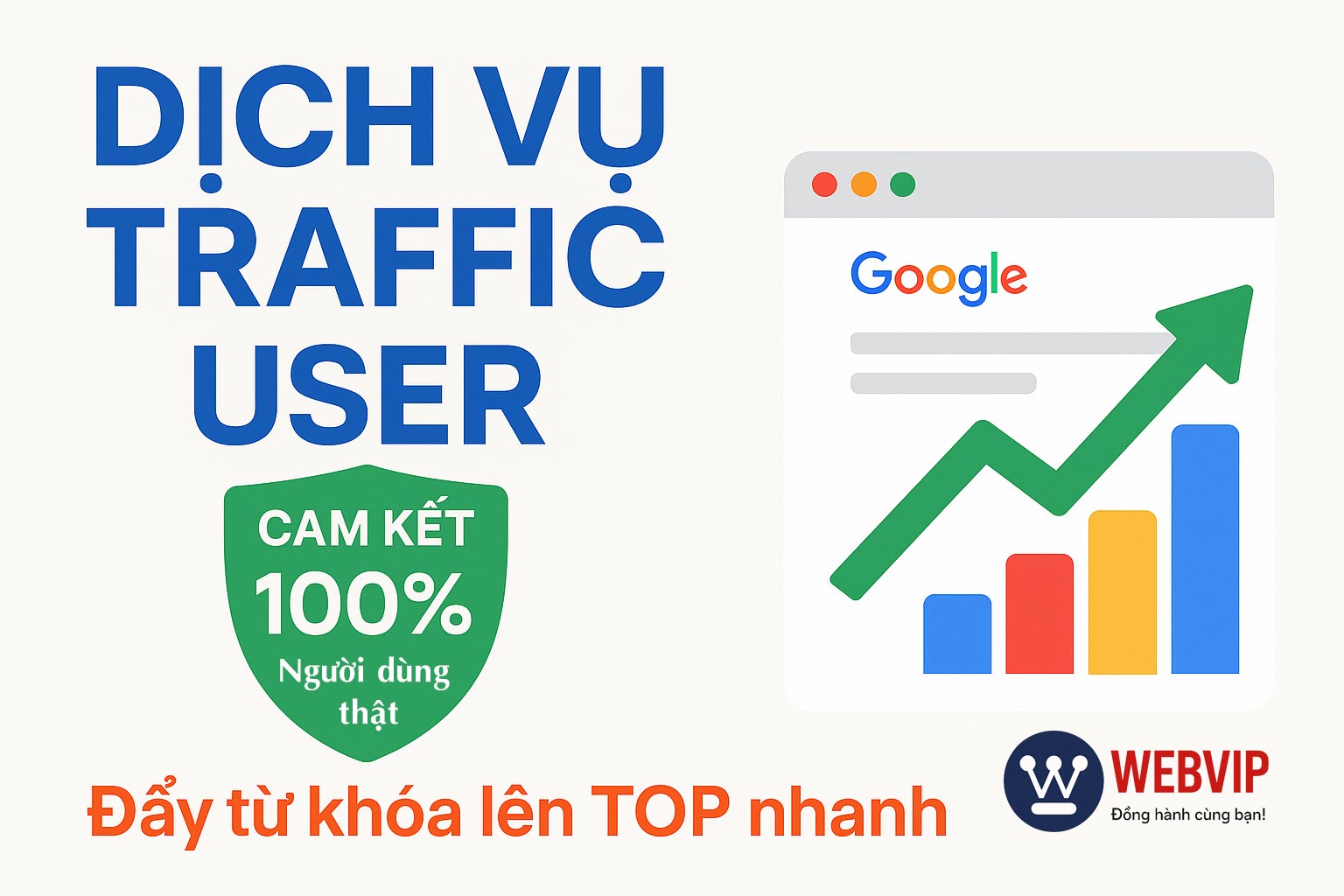 Dịch Vụ Traffic User 6 Dịch Vụ Traffic User - Cam kết 100% người dùng thật, Đẩy từ khóa lên TOP nhanh, an toàn.